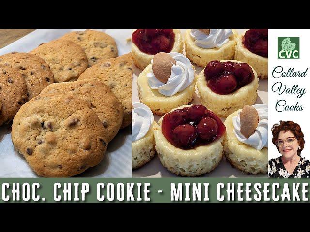 2 Holiday Desserts - Mini Oreo Cheesecakes and Chocolate Chip Cookies