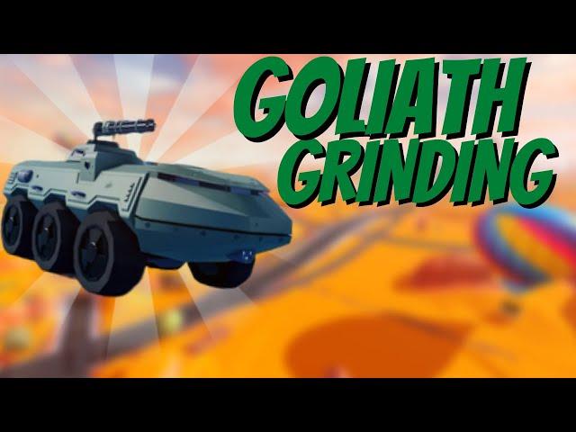 GRINDING WITH THE GOLIATH! | Roblox Jailbreak