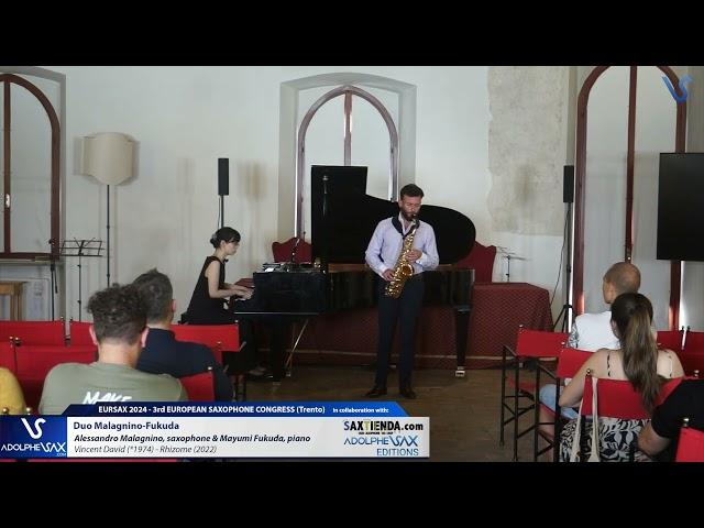 EURSAX 2024: Duo Malagnino-Fukuda plays Rhizome by Vincent David