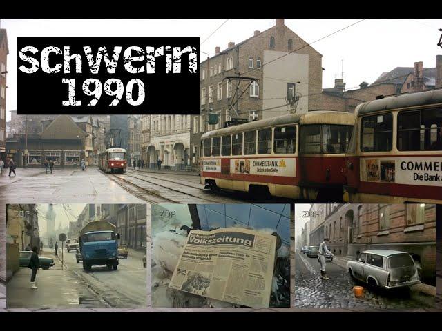 Schwerin 1990: Ein Neuanfang zwischen Trümmern und Träumen (HD AI Upscale)