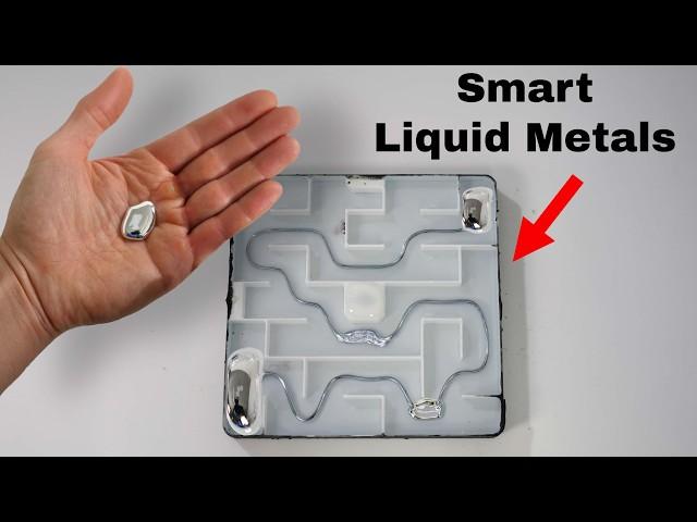 How This Autonomous Liquid Metal Finds Its Way Through Mazes