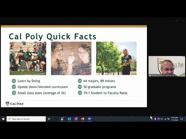 2024 11 07   Cal Poly Slo Admissions