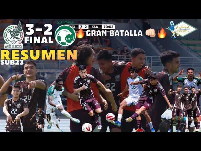 México SUB23 vs Arabia Saudita SUB23 RESUMEN 🟢 Tournoi Maurice Revello J2 Final 3-2 