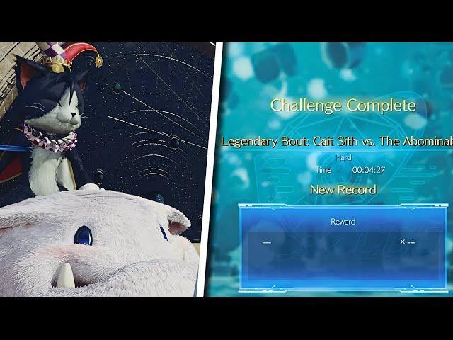 Final Fantasy 7 (VII) Rebirth - Cait Sith VR Legendary Bout - EASY Strategy (vs The Abomination)