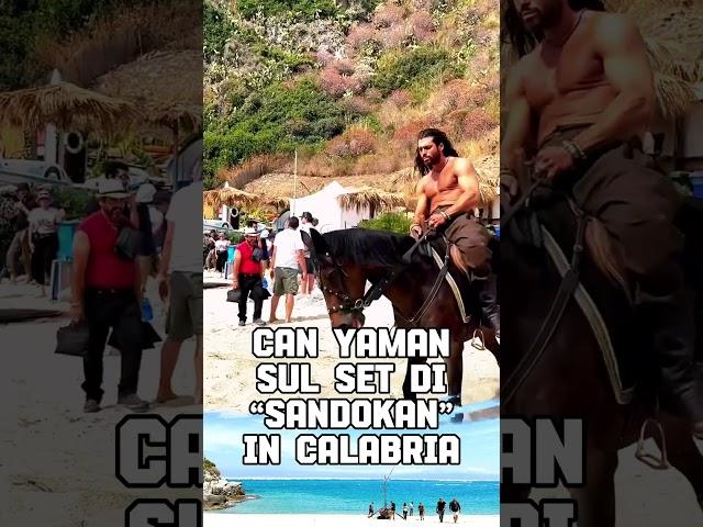 Can Yaman durante le riprese della serie tv Sandokan in Calabria #canyaman #calabria #sandokan