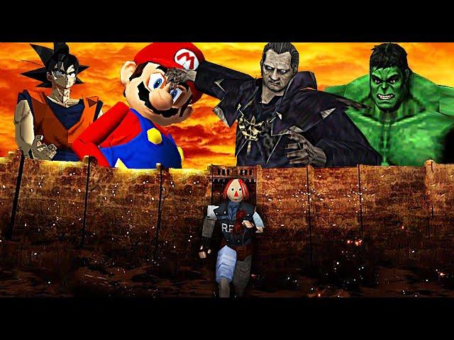 RESIDENT EVIL 2 But it's ruined by mods || Mario, Goku, Saddler, Hulk & More || CHAOS MOD (DEMO)