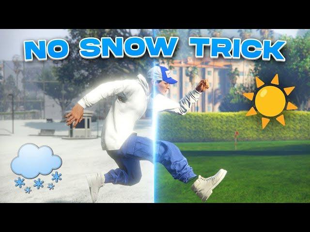 Easy Trick to REMOVE SNOW in GTA Online! (NO SNOW GLITCH)