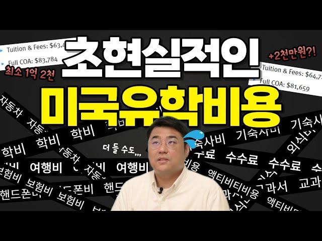 미국대학 1년 평균 유학비용 (feat.유학생 현실조언)