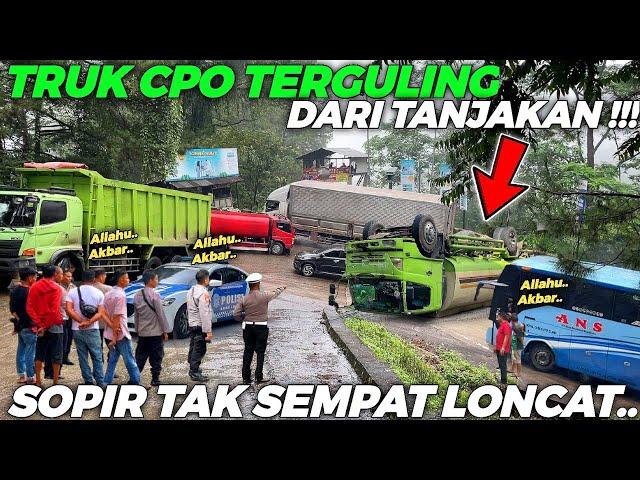 TRUK TERGULING DARI TANJAKAN SOPIR TAK SEMPAT MELONCAT !!! Sitinjau Lauik Berduka Di Hari Selasa Ini