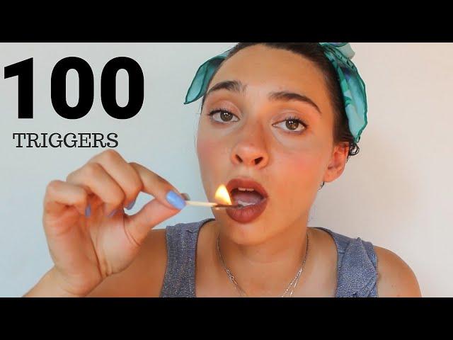 100 TRIGGER IN 4 MINUTES  CHALLENGE ASMR