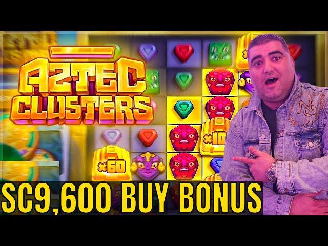 Buying SUPER BONUSES For SC9,600 On Aztec Cluster