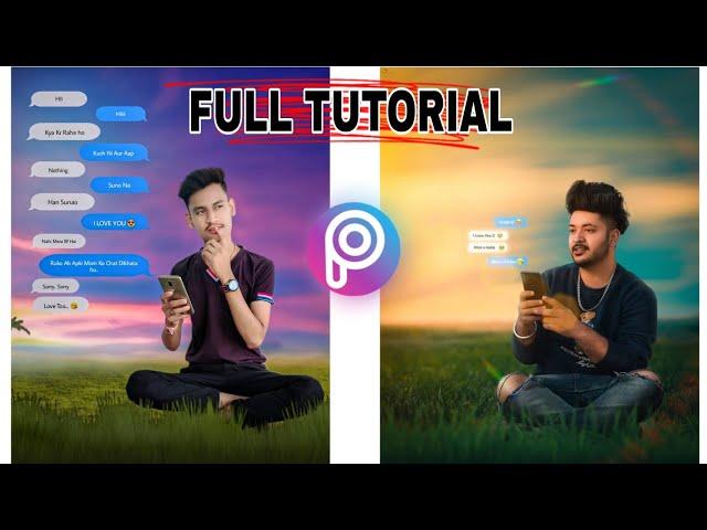 PicsArt Background Change | Instagram Viral Chat Photo Editing | Whatsapp Chat Photo Editing