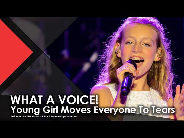 WHAT A VOICE!  This Young Girl Moves Everyone To Tears - The Maestro & The European Pop Orchestra
