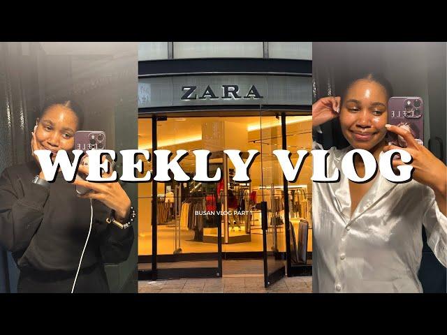 KOREA VLOG | TRAVELING TO BUSAN & SHOPPING | South African YouTuber in South Korea