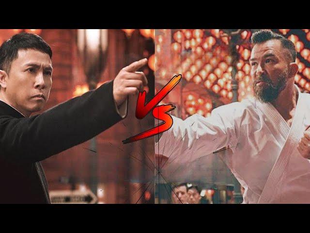 Karate Master kept on provoking, infuriating Ip Man who cripples him.