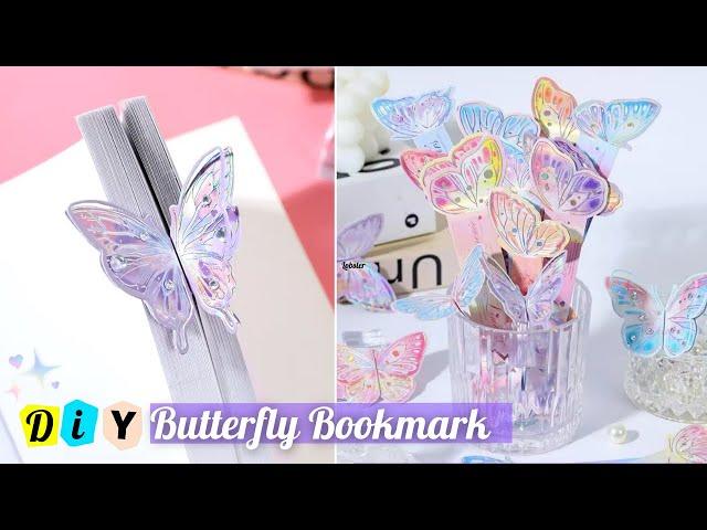 How to Make an Adorable Butterfly Bookmark _ DIY Butterfly Bookmark