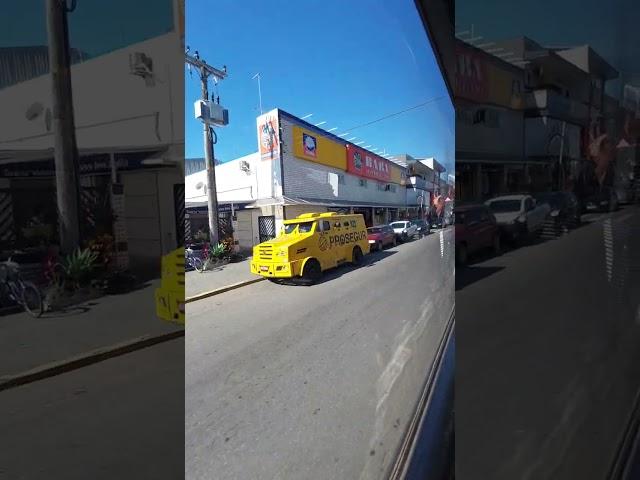 passeio de ônibus pela cidade linda cidade de Peruíbe litoral sul de são Paulo