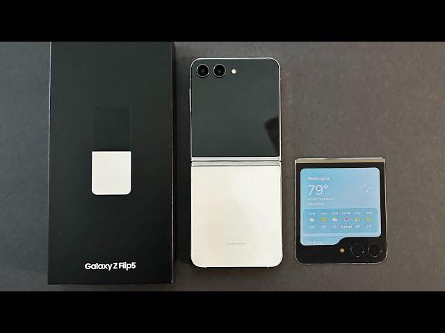 Samsung Galaxy Z Flip 5 Unboxing - Cream