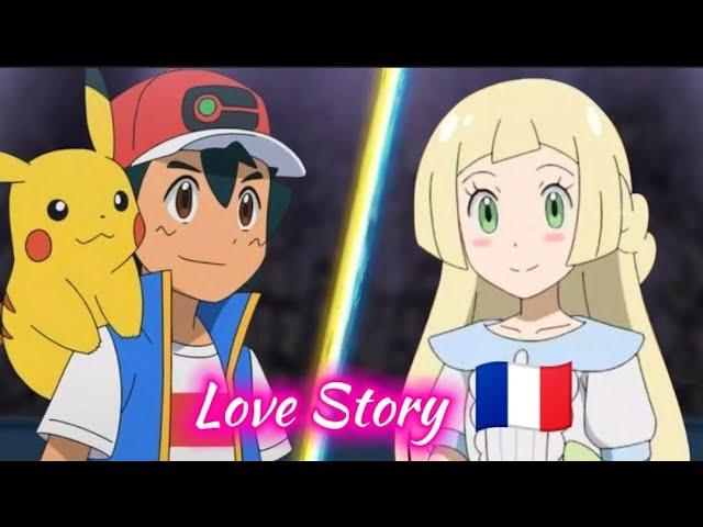 Pokémon Ash X Lillie [AMV] Indila - Love Story #aureliashipping 