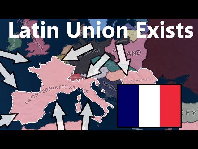 What IF France Become The Latin Union In 1936? Hoi4 Timelaspe