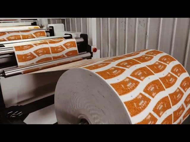 Zero waste paper cup roll die cutting machine with