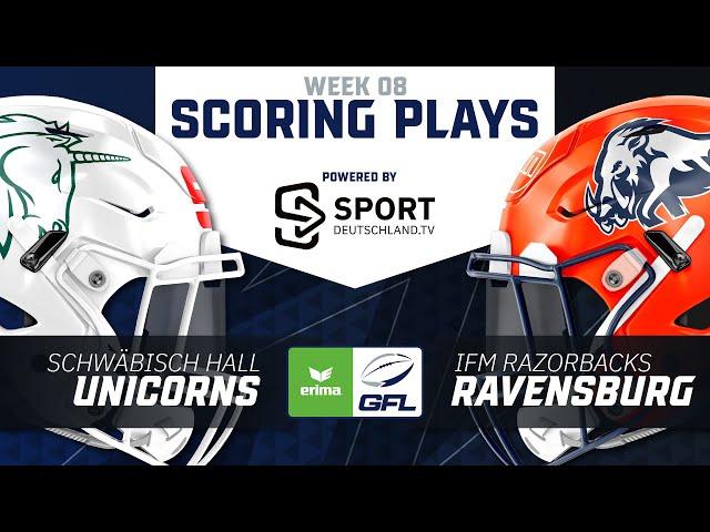 Schwäb. Hall Unicorns vs. Razorbacks Ravensburg |Highlights - ERIMA GFL, 8. Spieltag | SDTV Football