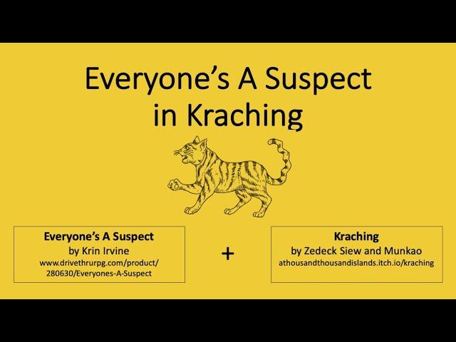 Everyone's A Suspect in Kraching