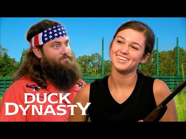 Sadie Goes Shooting for the FIRST TIME (Season 2) | Duck Dynasty