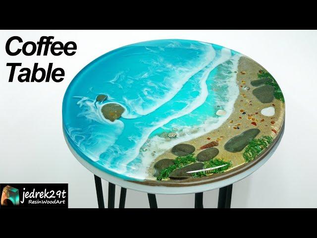 How to make an EPOXY OCEAN TABLE / resin art