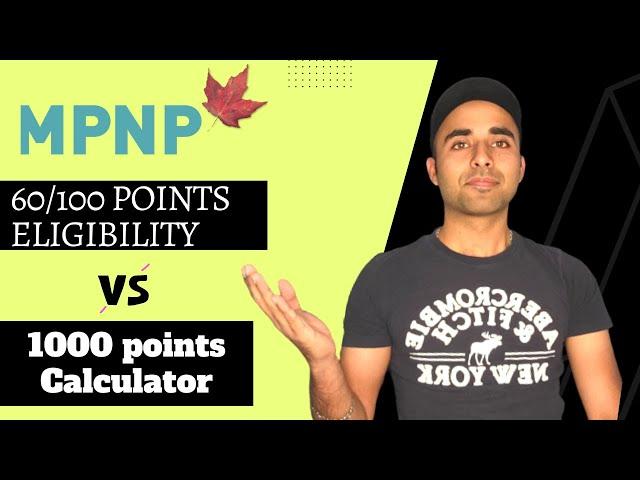 How to Calculate Manitoba PNP Score || MPNP Points Calculator ||