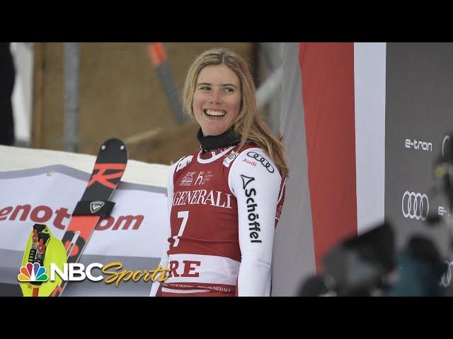 Mikaela Shiffrin denied birthday win by Liensberger's incredible second run | NBC Sports