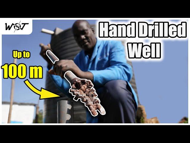 Drilling a WELL by HAND.   UP TO 300 ft!   Without Electricity