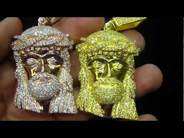 Mr Chris Da Jeweler Sterling Silver Kanye West Micro Solid Back  Jesus Pendant (VNO: CP8900 )