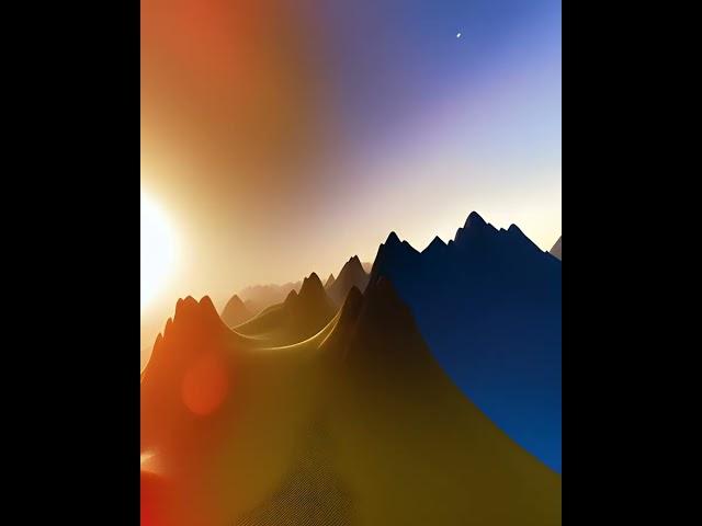 Sunset Landscape - AI Generated Video | Stable Diffusion