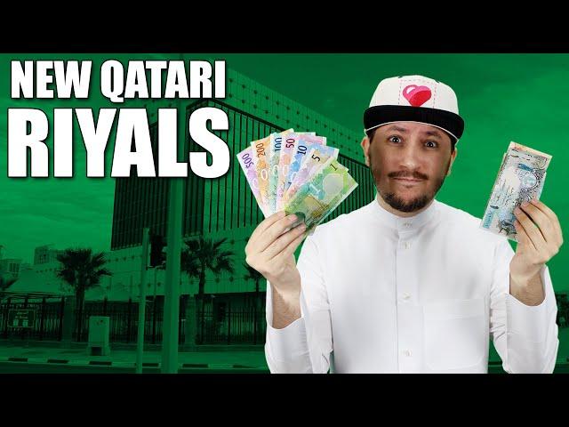 #QTip: What are the symbols and colors of the new Qatari Riyals?