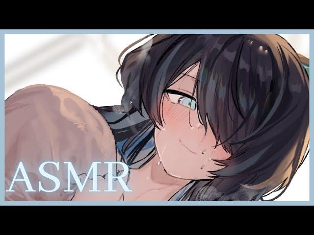 【ASMR/3Dio】Winding Down Together! ️ Relaxing Shampoo/Humming/Whispering etc.