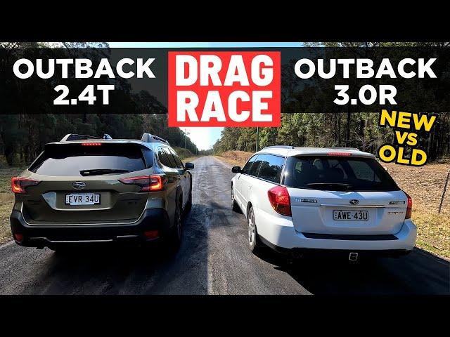 Drag Race: 2005 Subaru Outback 3.0R vs 2023 Outback 2.4T