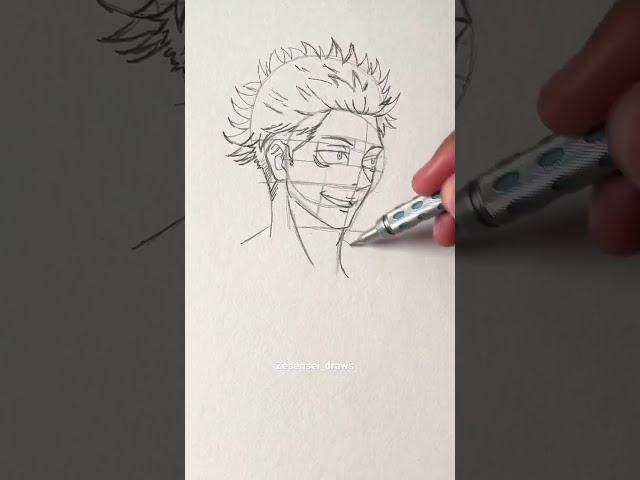 Draw Sukuna Jujutsu Kaisen #short #draw #anime #drawingtutorial