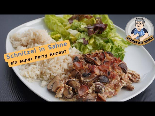 Schnitzel in Sahne - super Party Rezept