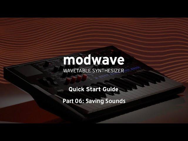 [English] modwave Video Manual Part 6: Saving Sounds (TURN on CC)