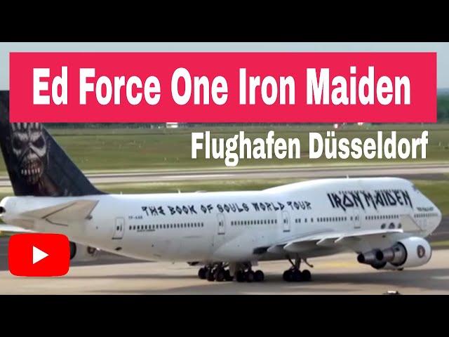 Ed Force One Iron Maiden - Iron Maiden plane lands in Düsseldorf