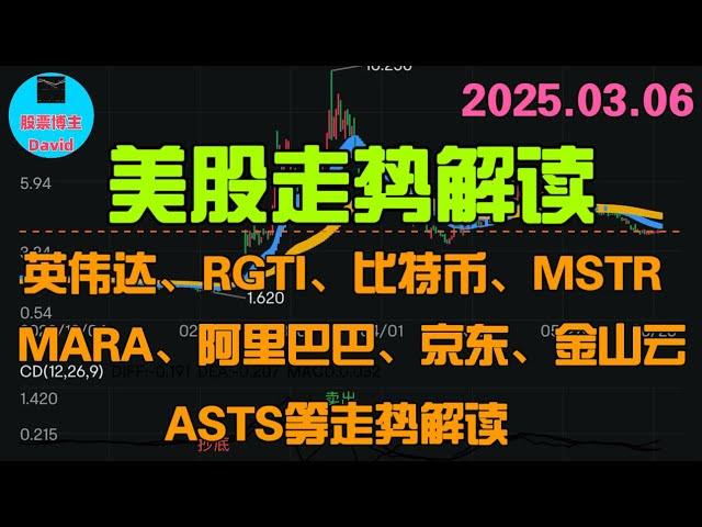 3月7日，美股即时走势解读，英伟达、RGTI、比特币、MSTR、MARA、阿里巴巴、京东、金山云、ASTS等 ️️ #美股推荐2025 #英伟达股票 #特斯拉股票 #美股投资 #美股大涨 #中概股