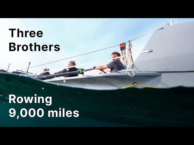 Three brothers rowing the full Pacific Ocean