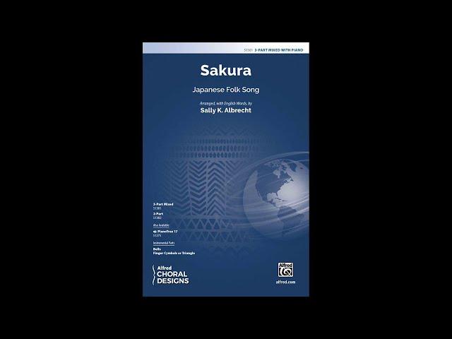 Sakura (3-Part Mixed) arr. Sally K. Albrecht – Score & Sound