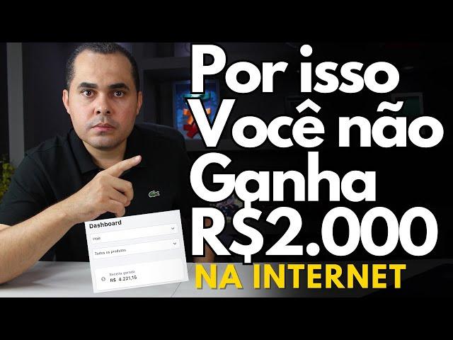 É por isso que você não ganha R$2.000,00 por mês pela internet ainda! Shopify Shopee Mercado Livre