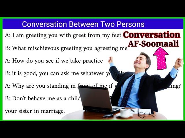 ku Baro English-ka AF-Somali || Hot Conversation‍️
