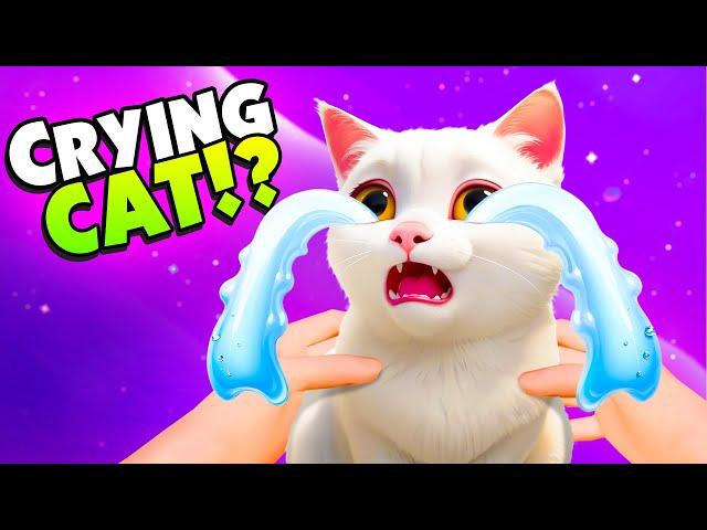I Adopted a CAT That Won't Stop CRYING! - Cat Cafe VR