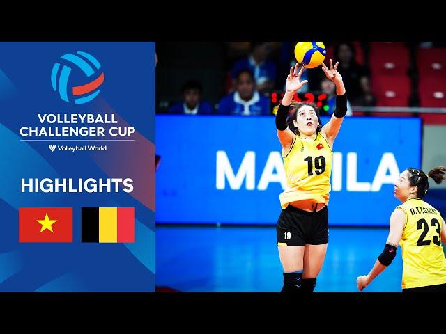  VIE vs.  BEL - Bronze Medal | Volleyball Challenger Cup Women | Highlights