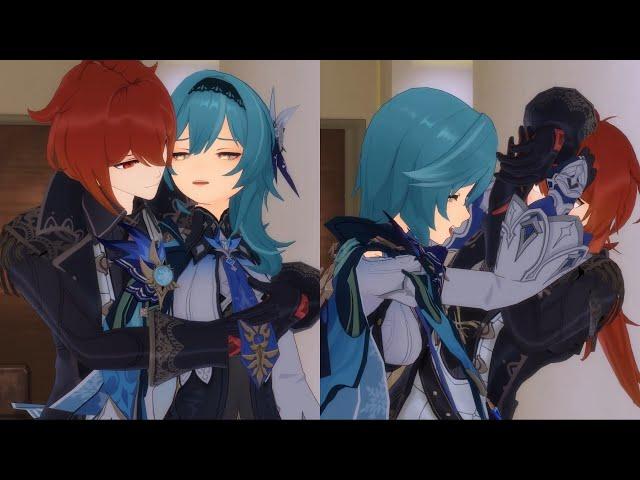 When Diluc and Eula at Home (Eula tries to seduce Diluc?)| Genshin Impact Animation