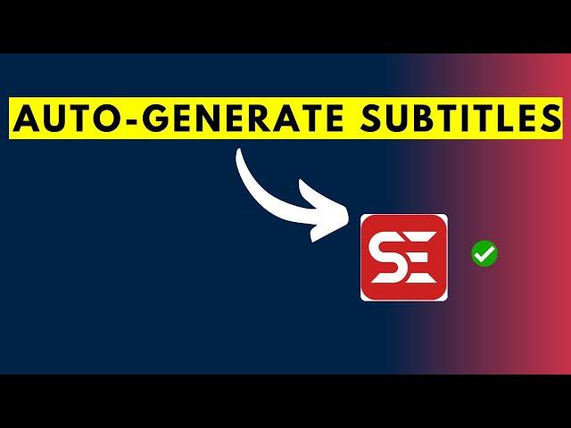 How to Automatically Transcribe and Add Subtitles to a Video Using Subtitle Edit